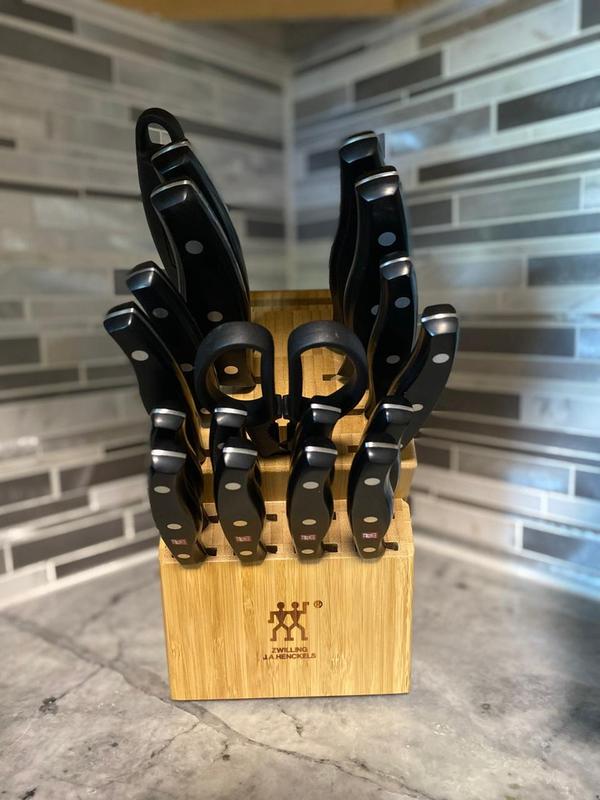 New Knife Set with Bamboo Block